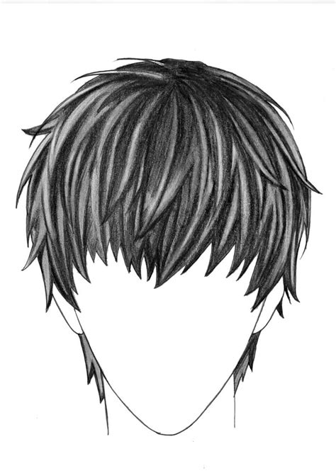 Drawing Anime Boy Hair Realistic Anime Hair Drawing