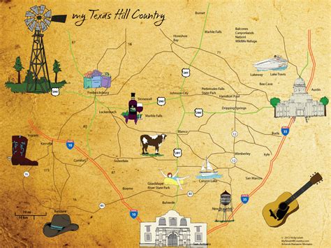 Map Of Texas Hill Country Towns Map