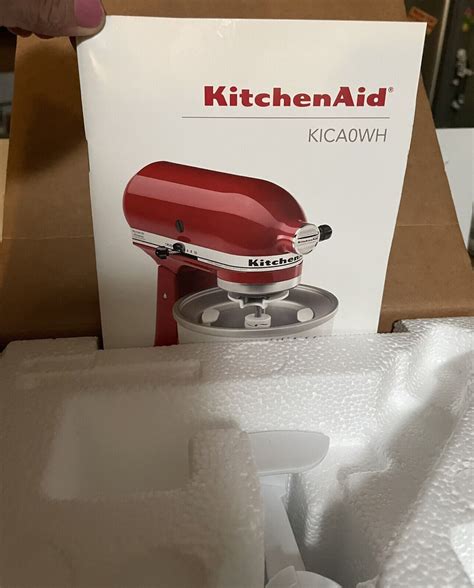 Kitchenaid Ice Cream Maker Stand Mixer Attachment Kica Wh New In Box Ebay