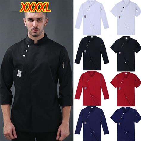 Buy Men Kitchen Restaurant Cook Workwear Chef Uniform Multiple Colour