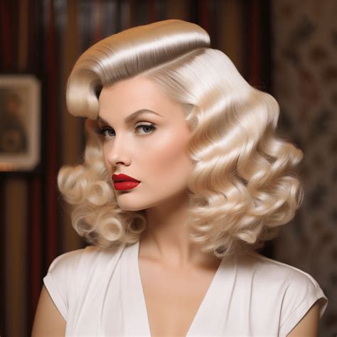 Retro Glam Waves Hairstyles Hairstyles Pulse