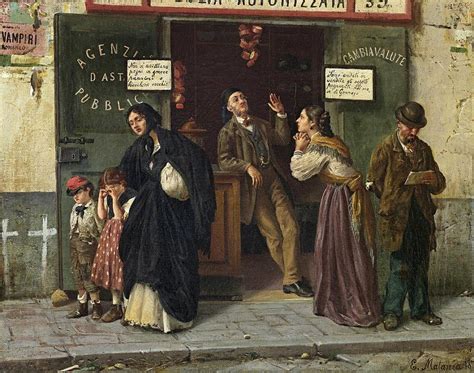 Eduardo Matania At The Pawnbroker 1870s Painting By Celestial Images