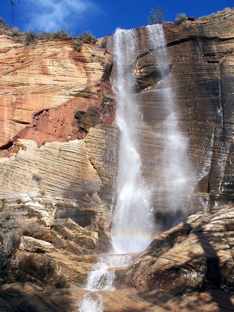 Kolob Arch Waterfalls Waterfall Nature Pictures Red Rock Canyon