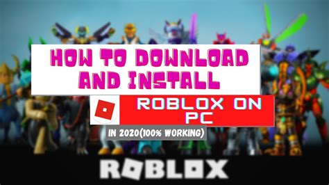 How To Download And Install Roblox In Windows 1087 Pcin 2020 Youtube
