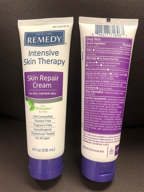 Medline Remedy Intensive Skin Therapy Skin Repair Cream Unscented Pack