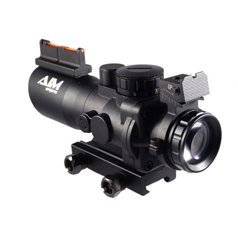 Aim Sports 4x32 Tri Illuminated Prismatic Rifle Scope Mil Dot