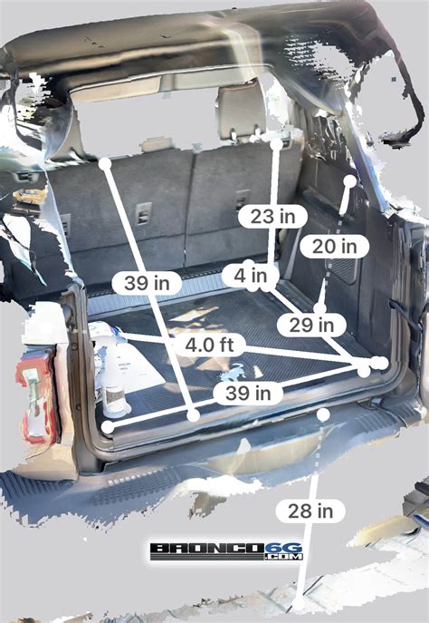 2021 Ford Bronco Interior Dimensions
