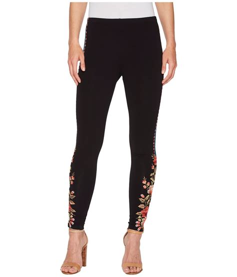 Jw Los Angeles Womens Floral Embroidered Leggings Xl Walmart