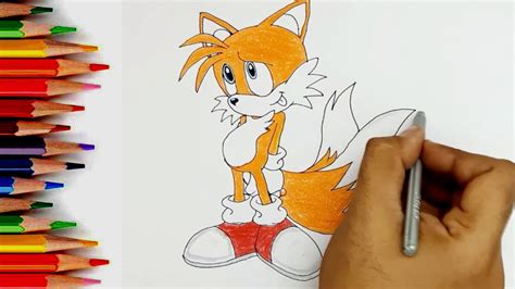 How To Draw Miles Tails Prower Sonic The Hedgehog Youtube
