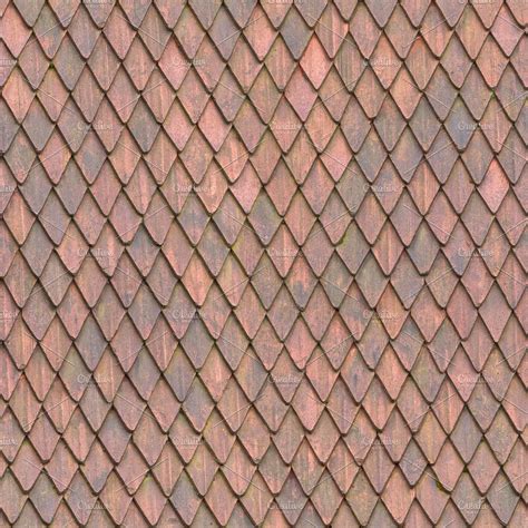 Seamless Roof Tile Texture Square High Quality Architecture Stock