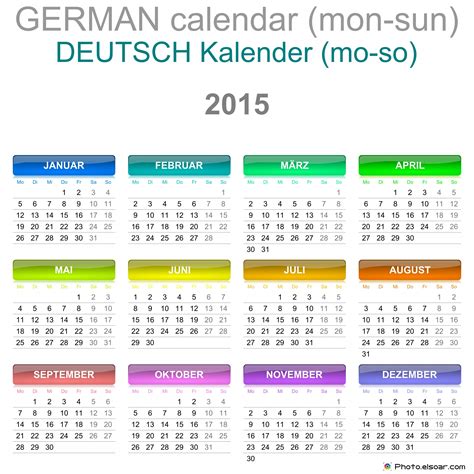 Deutsche Kalender 2015 Kostenlos Downloaden German Calendars • Elsoar