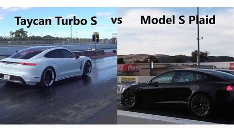 Watch This Tesla Model S Plaid Vs Porsche Taycan Turbo S
