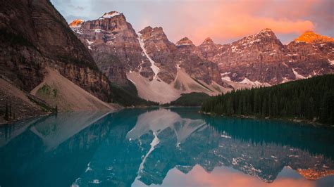 Sunrise At Moraine Lake 4k Wallpapers Hd Wallpapers Id 22511