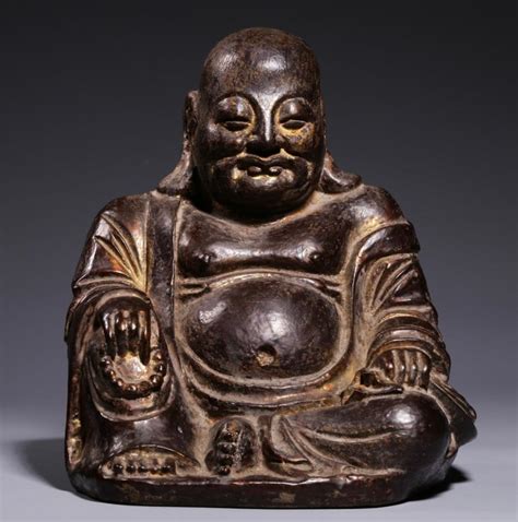 Bid Now Wood Carved Maitreya Buddha April 6 0123 1030 Am Edt