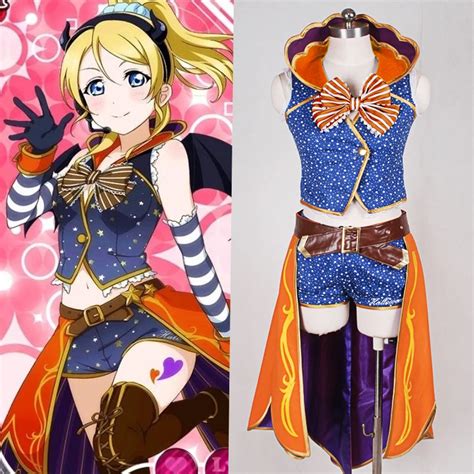Love Live Ayase Eli Halloween Sr Uniforms Cosplay Party Cosplay Costume Free Shipping In Game