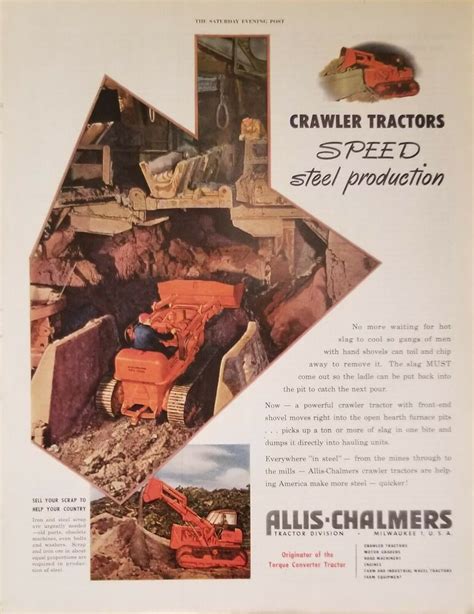 Details About Allis Chalmers 4 Print Ads Sciene Illustrated Saturday