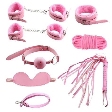 Bdsm Boutique Romance Pink Passion Bedroom Bondage Set Kit Sm Sex Toys