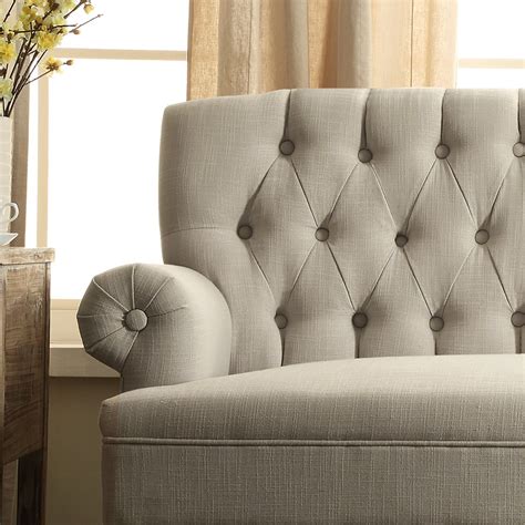 Instant Home Hermosa Tufted Upholstered Settee And Reviews Wayfairca