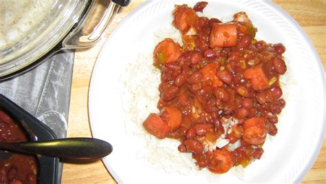 So you know what that means? Red bean, hot dog, and rice | Red beans, Ethnic recipes, Food