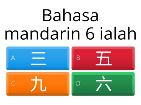 Mengenal Angka Dalam Bahasa Mandarin Quiz