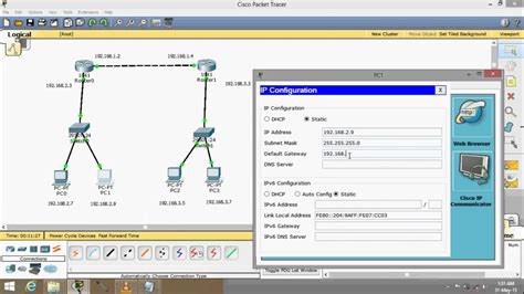 Konfigurasi Routing Static Di Cisco Packet Tracer Nine Tekno Basic Networking Using 2 Routers