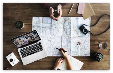 Travel Planning Ultra Hd Desktop Background Wallpaper For