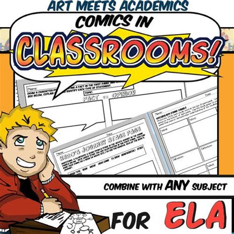 Comics In Classrooms Ela Edition Features Comic Project And Ela Templates Elementary Grades