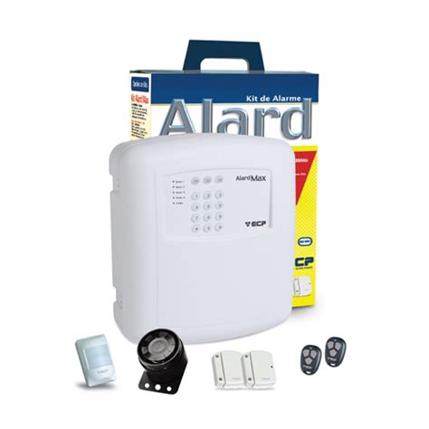 Kit Alarme Residencial Comercial Com Controle Alard Max 1 Fit Ecp