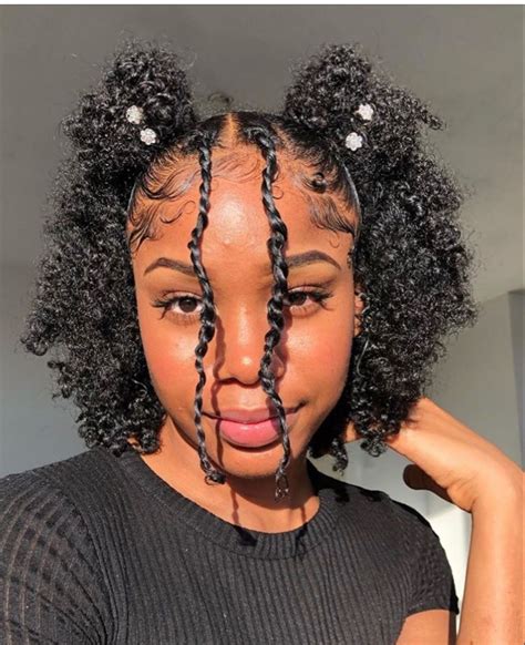 Black Girl Hairstyle Curly In 2020 Natural Hair Styles Easy Short Natural Hair Styles