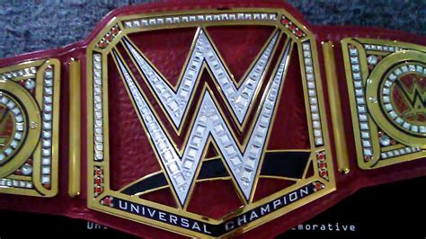 Wwe Universal Championship Commemorative Edition Belt Youtube