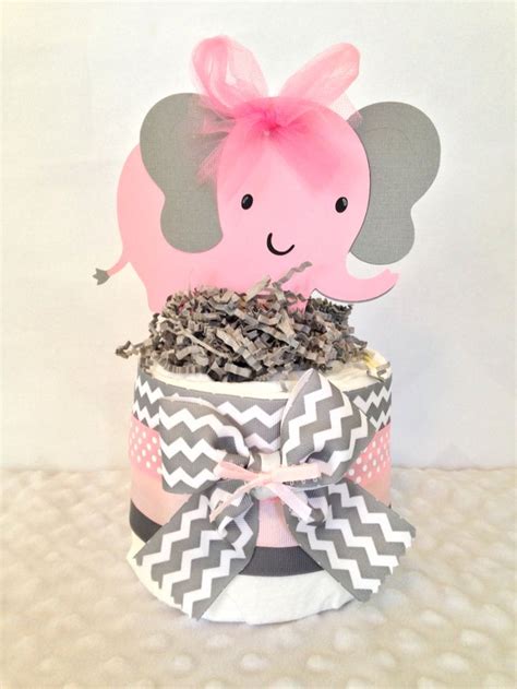 Pink And Grey Elephant Baby Shower Decorations Elephant The