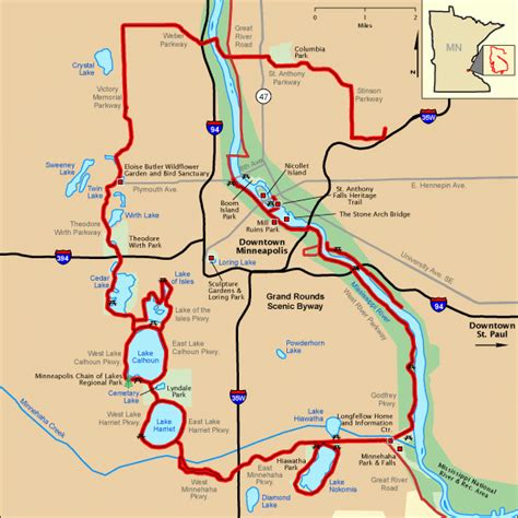 Bike Trail Map Minneapolis Scenic Byway Minnesota Travel Byways