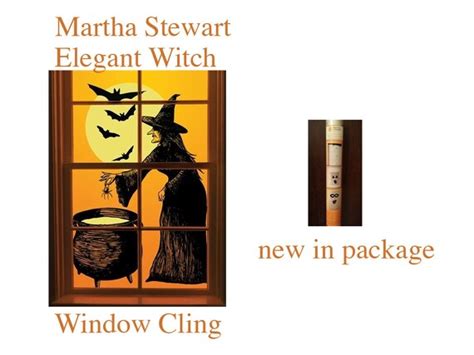 Martha Halloween Elegant Witch Window Cling Martha By Seespotstamp