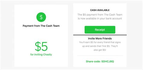 You'll get $5 just for signing up, which you can turn into paypal cash or an assortment of gift cards. Square Cash Referral Code 'SDHCJBQ': Get $5 On Square Cash App