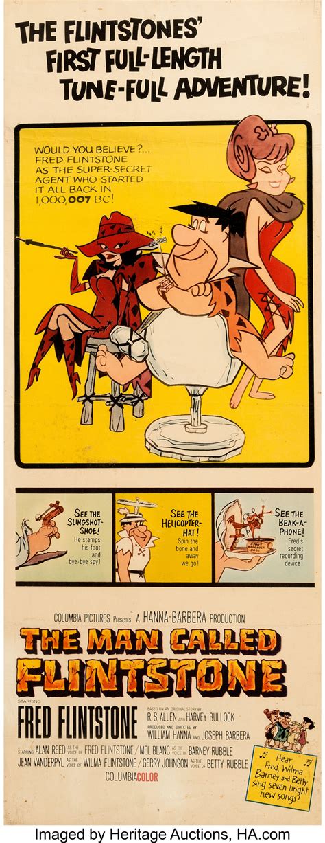 The Man Called Flintstone Theatrical Poster Hanna Barbera Lot