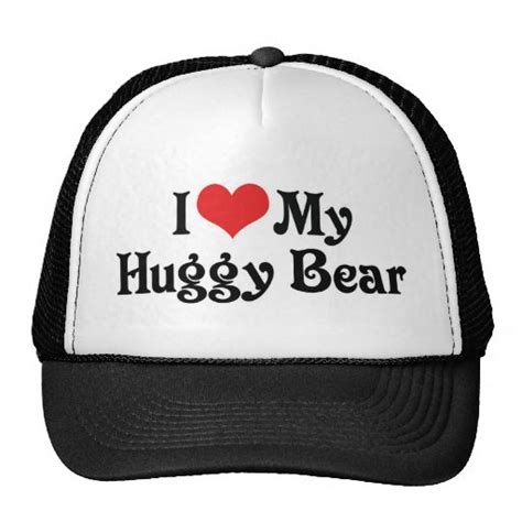 I Love My Huggy Bear Hat Zazzle