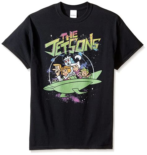 Design Your Own Shirt Cool Funny Graphic Printed T Shirts The Jetsons Mens Retro Space Car T
