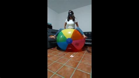 Ary Ride Beachballs And Gym Ball Julielooner This Video Of Ary She Play And Ride A Big Orange
