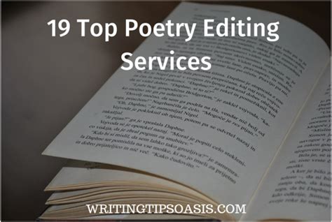 19 Top Poetry Editing Services Writing Tips Oasis