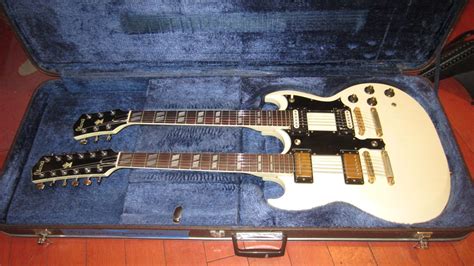 1978 Ibanez SG Double Neck Model 2402 Electric 6 And 12 String White