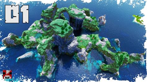 Minecraft Timelapse Epic Extreme Hills Biome Transformation World