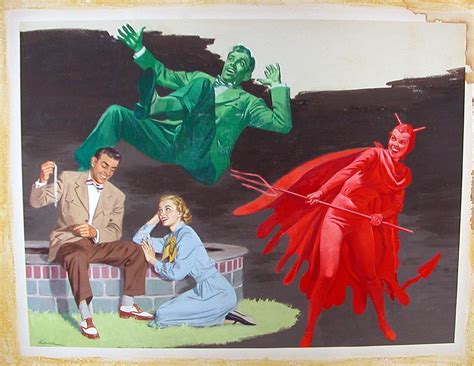 Devil Pulp Interior Magazine Illustration By Artist Harry Kane In