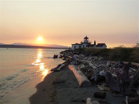 Sunset And West Point Lighthouse Janet Crum Flickr