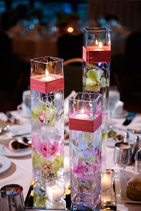 Centros de mesa con vela. ¡Última Tendencia! Centros de Mesa Novedosos con Flores y ...