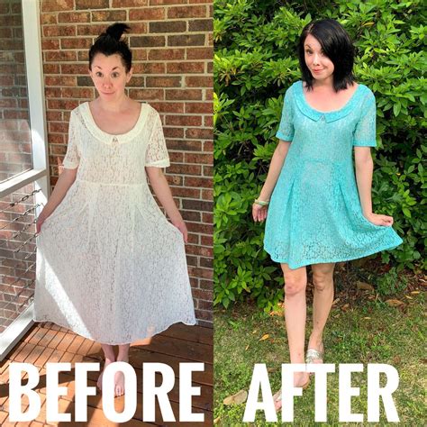 Learn How To Dye Refashion A Thrifted Lace Dress With The