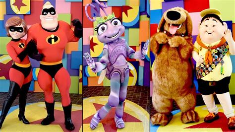 Pixar Pals Character Montage At Pixar Fest 11 Characters Buzz Woody Flik Atta