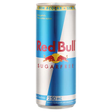 Energético Sem Açúcar Red Bull Energy Drink Sugarfree 250 Ml 24 Latas