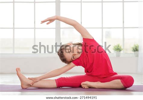 Little Girl Doing Yoga Exercise Fitness Stock Photo Edit Now 271494191