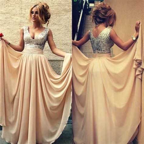 Hot In Stock 2015 Sex A Line Long Beaded Party Evening Prom Dress Tank