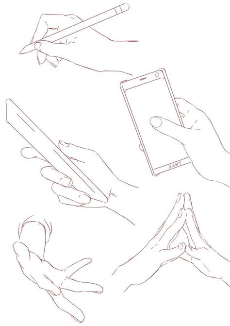 Hand Holding Phone Hand Drawing Reference Drawing Reference Poses